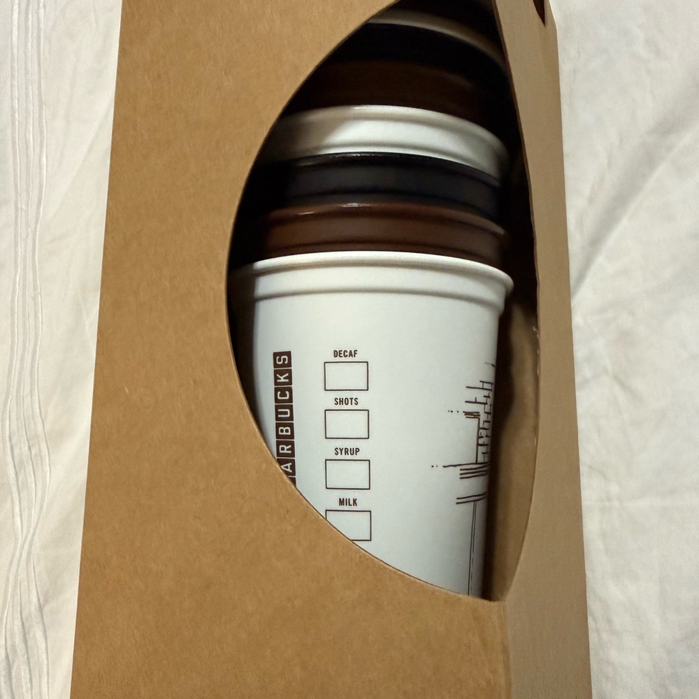 Starbucks White black and brown Brown hot drink Cup Collection
